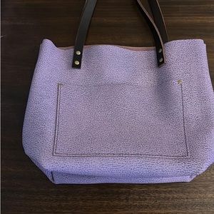 Portland leather lilac pebbled large tote. Great condition!